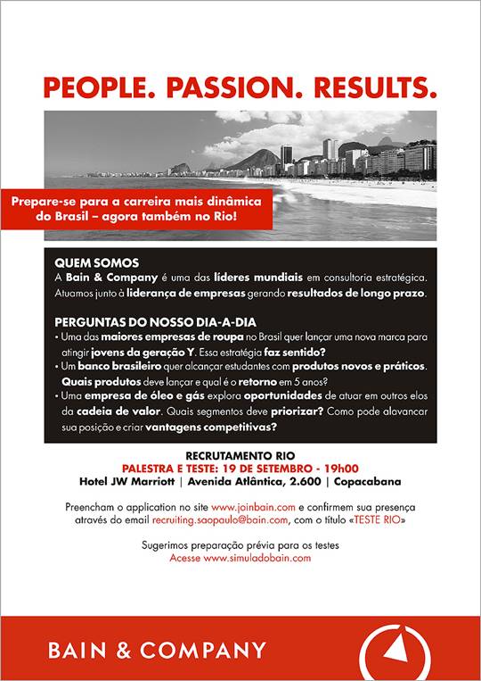 Processo Seletivo Bain & Company