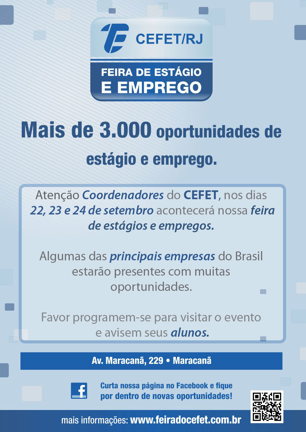 X Feira de Estágio e Emprego do CEFET/RJ